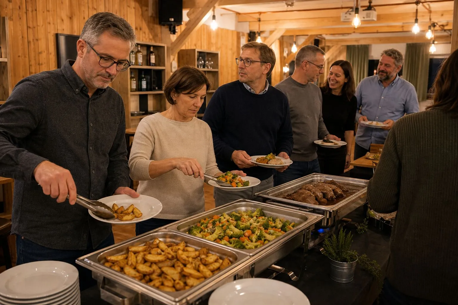 Buffet für ein Firmenfrühstück in der Mach!BAR Oberkirch